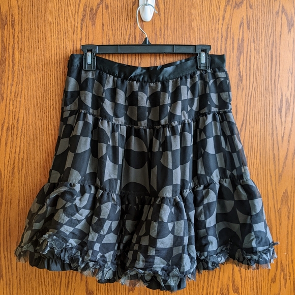 Essentiel 100% Silk Tiered Skirt 38 - Picture 2 of 5
